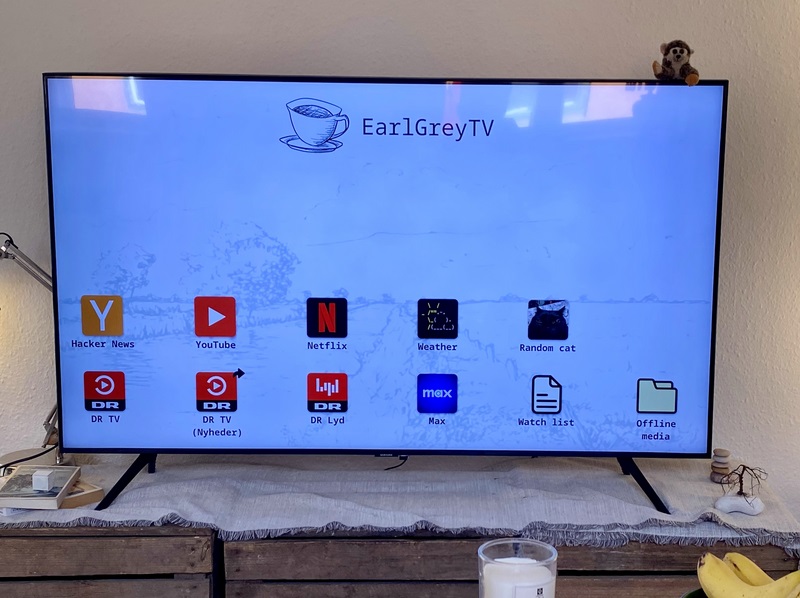 Earlgreytv DIY smart TV home screen