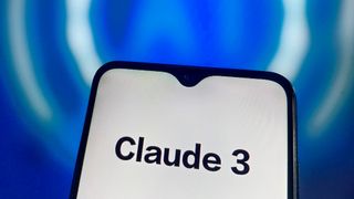 Claude 3 logo on the phone